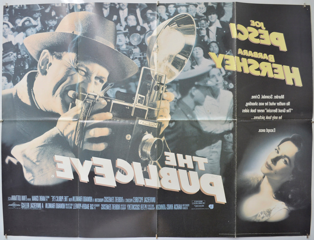 THE PUBLIC EYE (Back) Cinema Quad Movie Poster
