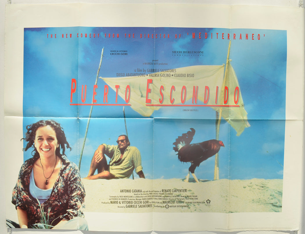 Puerto Escondido Original Quad Poster - Film Poster - Movie Poster