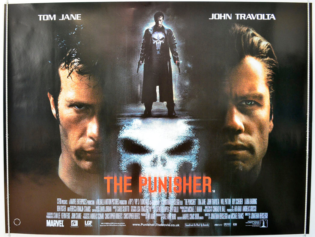 The Punisher Original British Quad Poster - Film Poster - Movie Poster