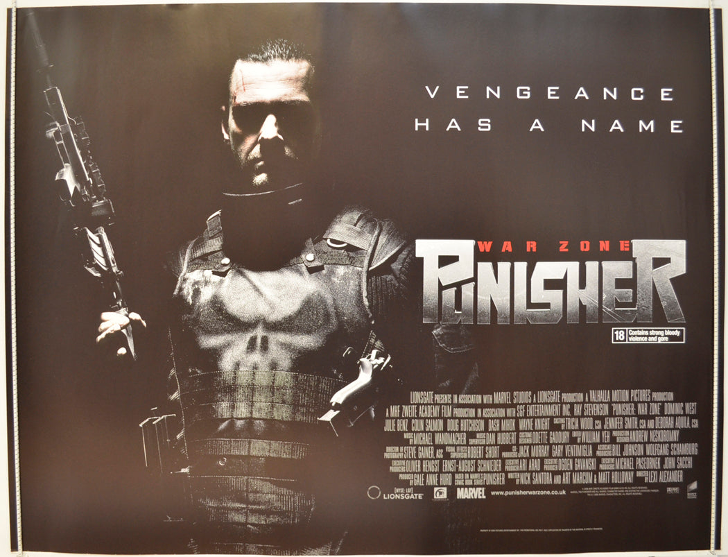 Punisher - War Zone Original Quad Poster - Film Poster - Movie Poster