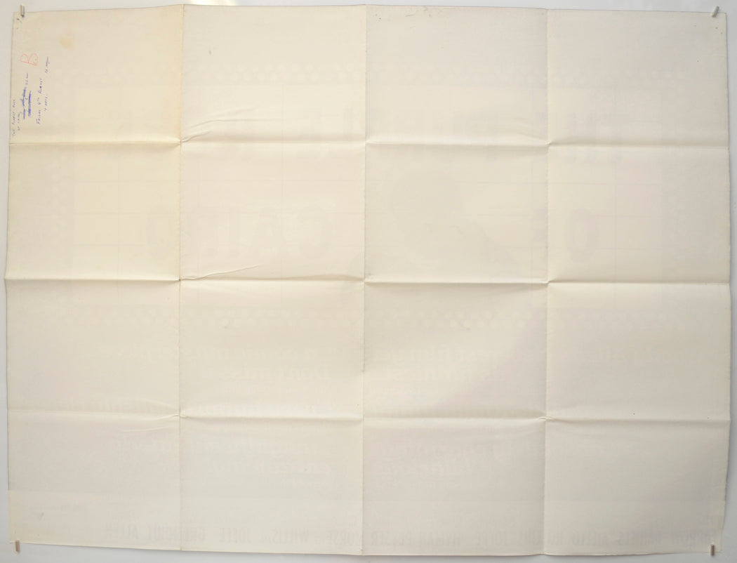 THE PURPLE ROSE OF CAIRO (Back) Cinema Quad Movie Poster