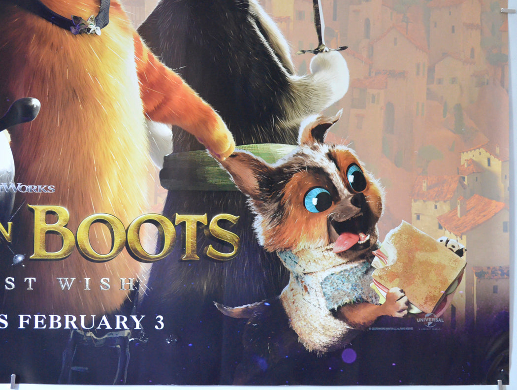 PUSS IN BOOTS: THE LAST WISH (Bottom Right) Cinema Quad Movie Poster