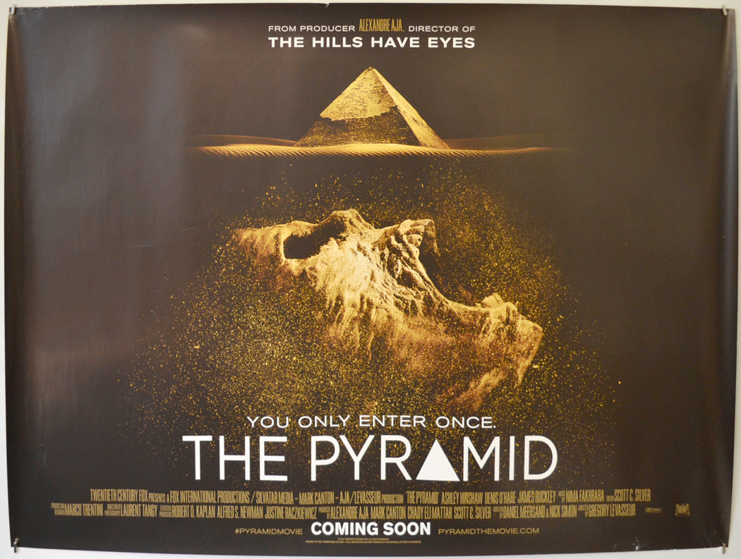 The Pyramid (Teaser / Advance Version) Original Quad Poster - Film Poster - Movie Poster