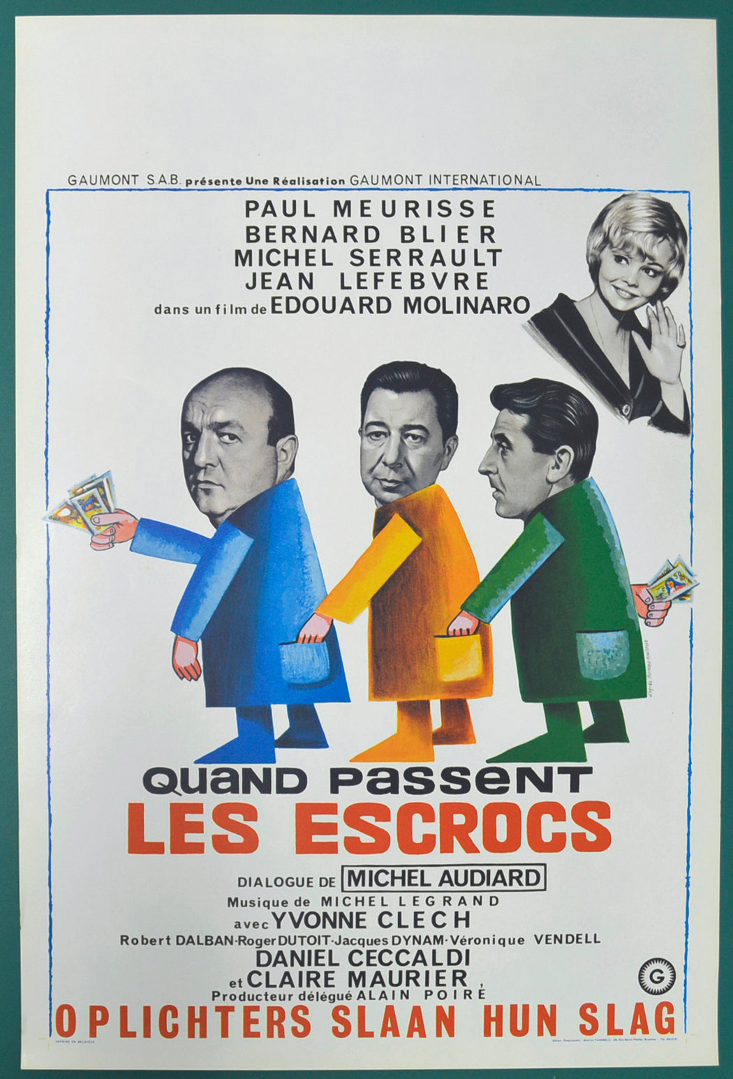 Quand Passent Les Escrocs (a.k.a. When the Peasants Pass) Original Belgian Poster - Film Poster - Movie Poster