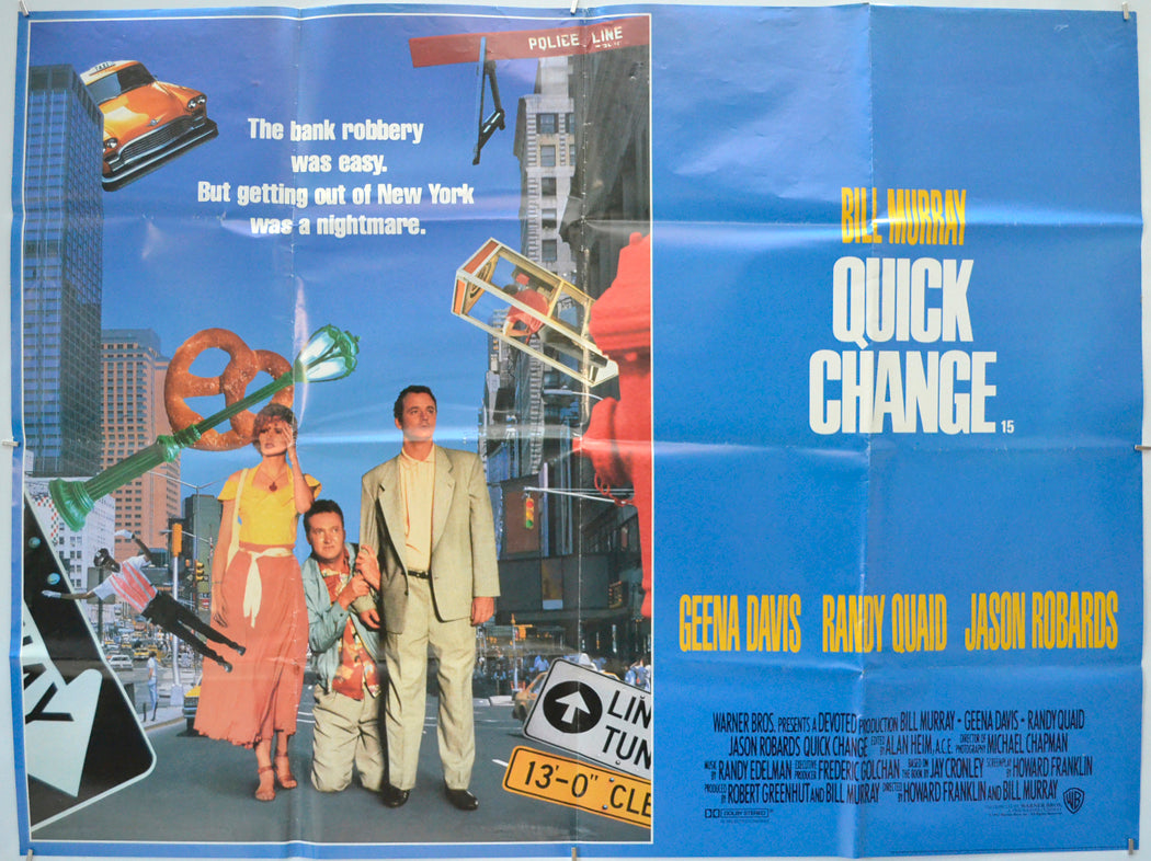 Quick Change” Original Quad Movie Poster – pastposters