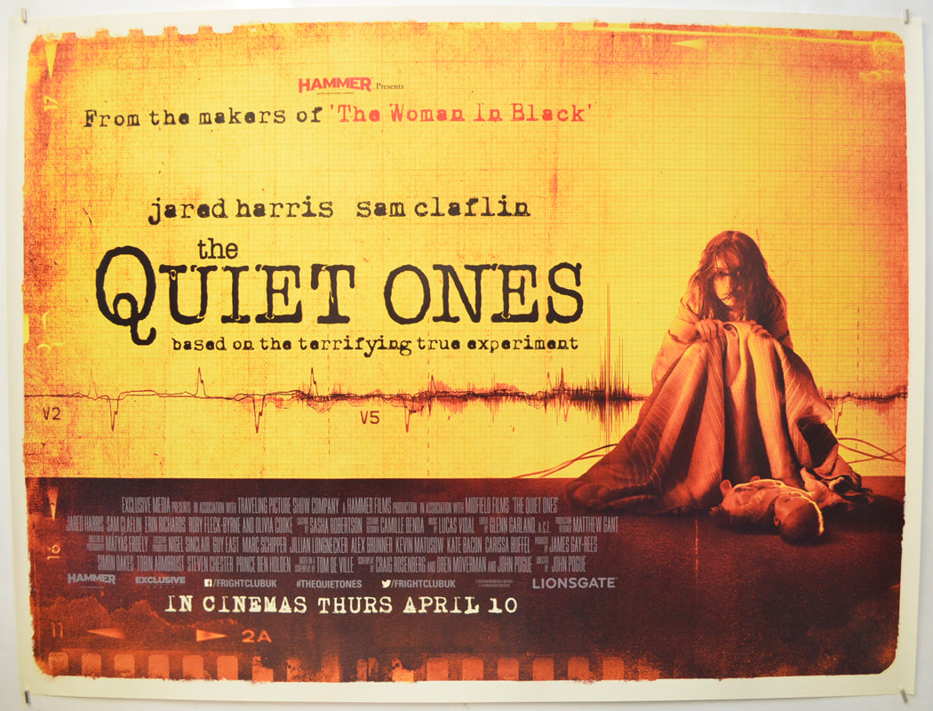 The Quiet Ones (Yellow Version) Original Quad Poster - Film Poster - Movie Poster
