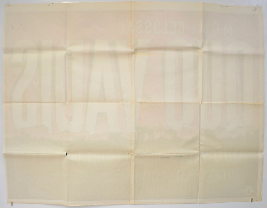 QUO VADIS (Back) Cinema Quad Movie Poster