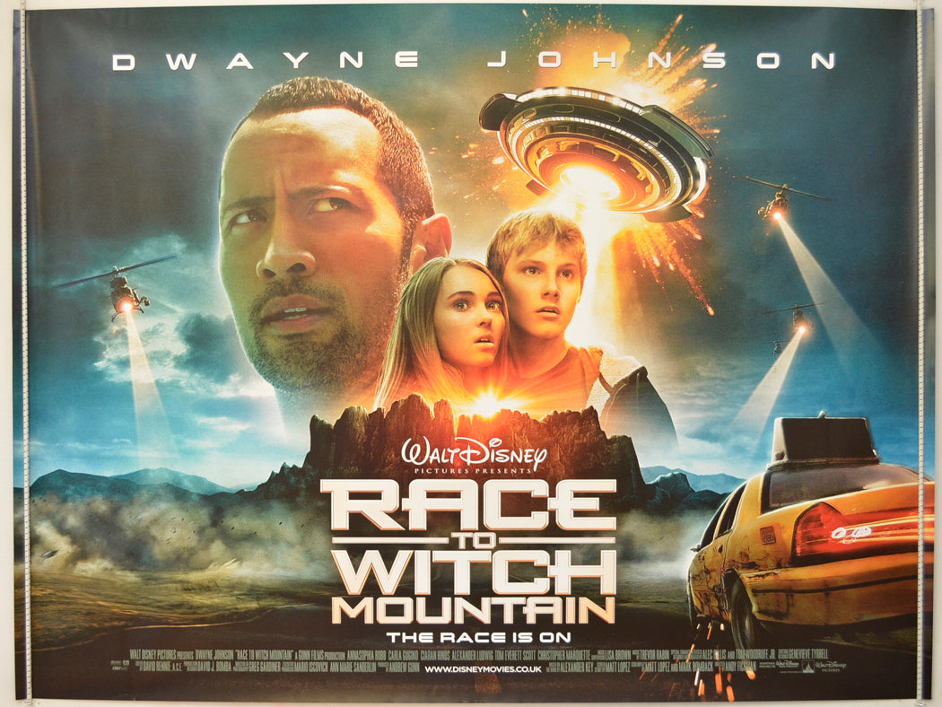 Race To Witch Mountain Original Quad Poster - Film Poster - Movie Poster