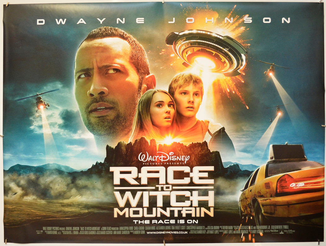 Race To Witch Mountain Original Quad Poster - Film Poster - Movie Poster