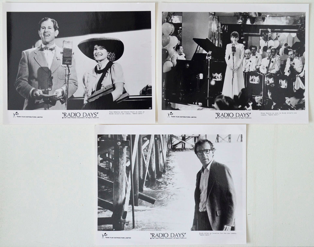 Radio Days 3 Original Cinema Front Of House (FOH) Black And White Stills – Press Stills – Movie Stills