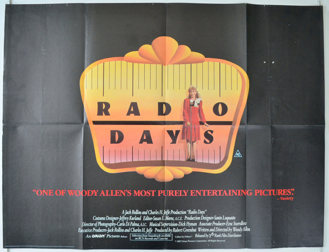 Radio Days Original Quad Poster - Film Poster - Movie Poster