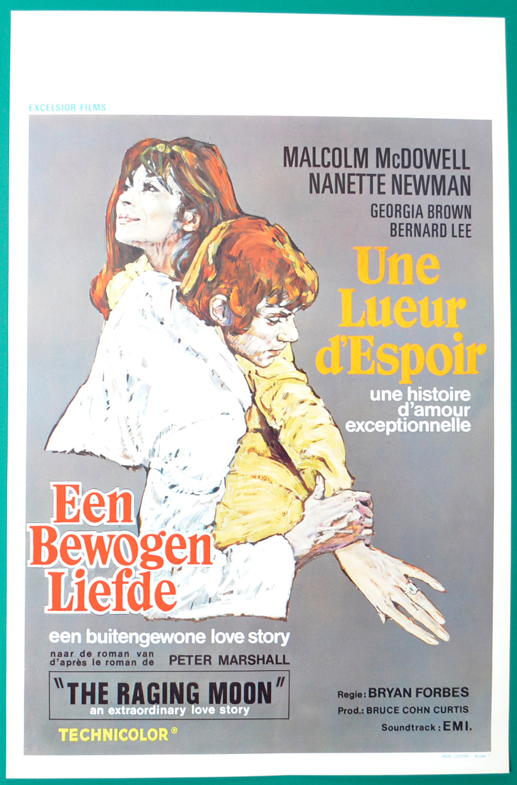 The Raging Moon Original Belgian Poster - Film Poster - Movie Poster