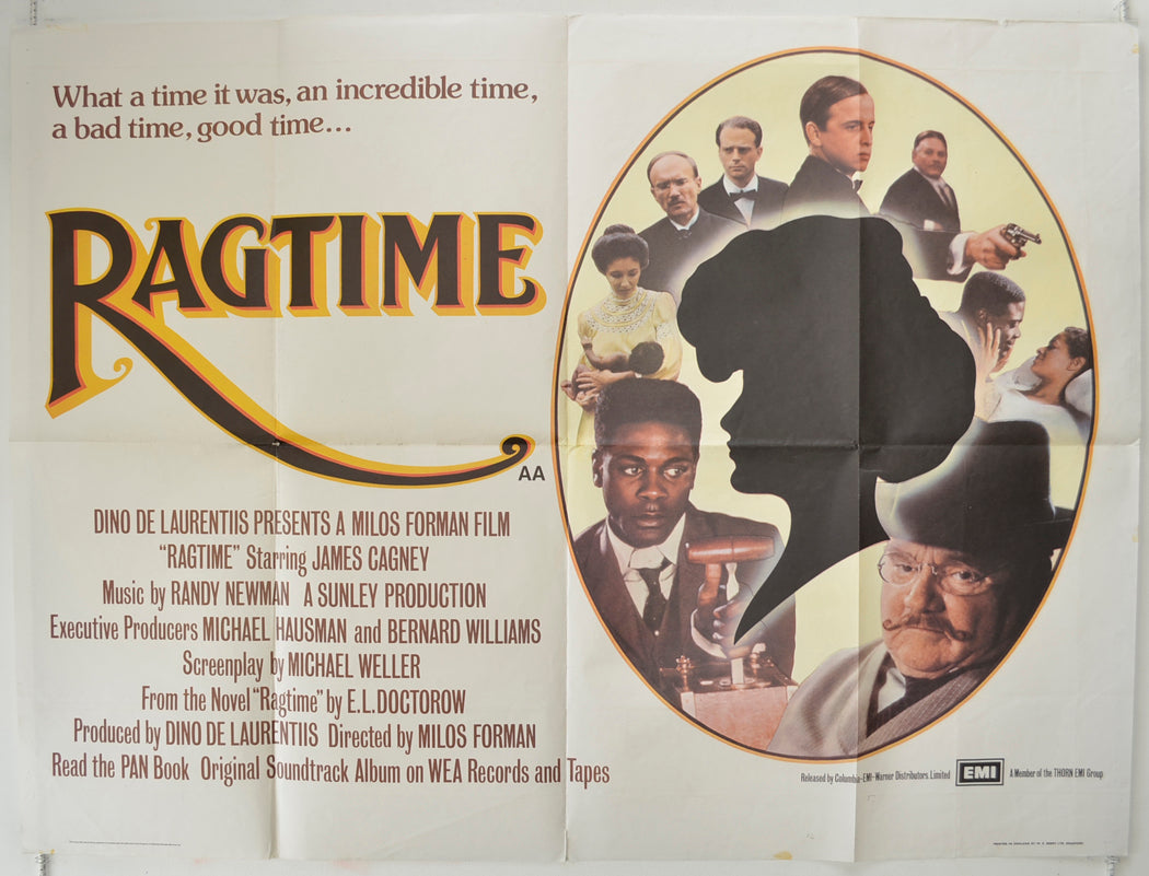 Ragtime Original Quad Poster - Film Poster - Movie Poster