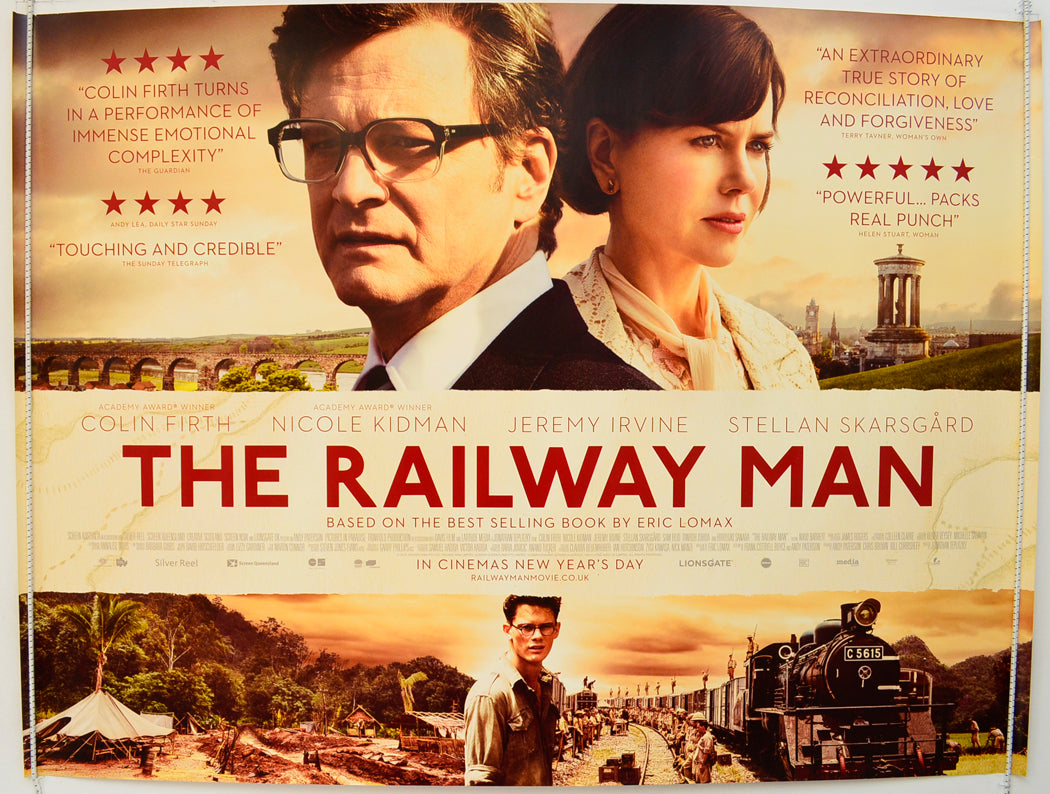 The Railway Man Original Quad Poster - Film Poster - Movie Poster