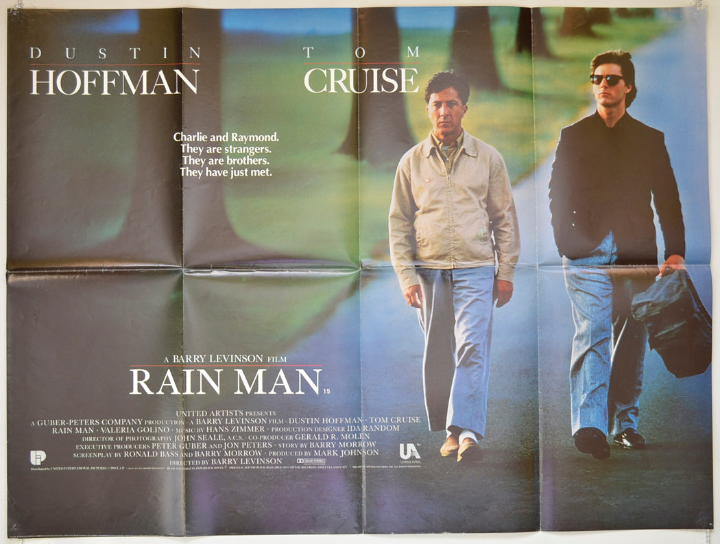 Rain Man Original Quad Poster - Film Poster - Movie Poster