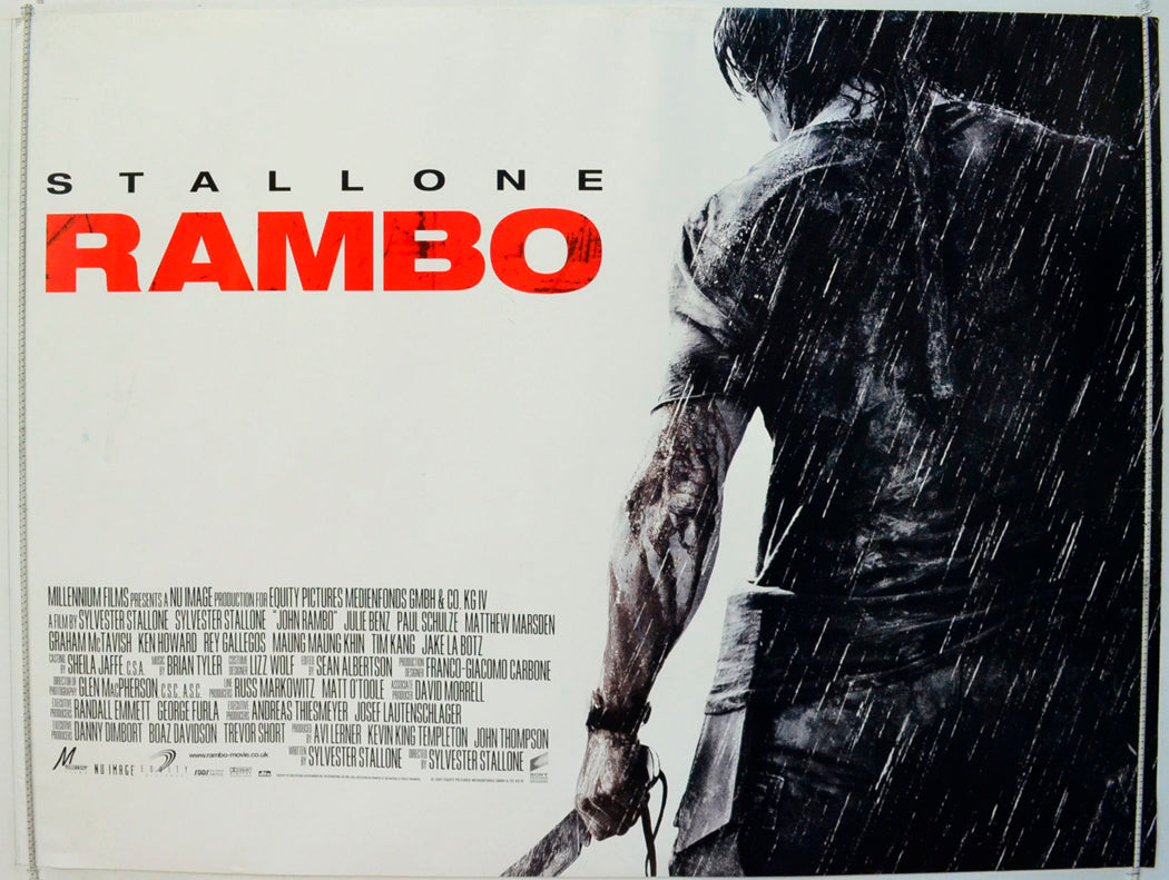Rambo Original British Quad Poster - Film Poster - Movie Poster
