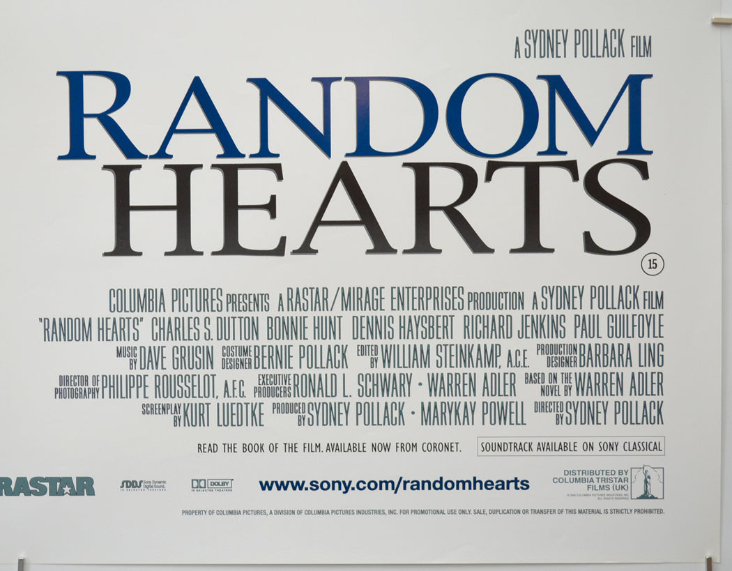 RANDOM HEARTS (Bottom Right) Cinema Quad Movie Poster
