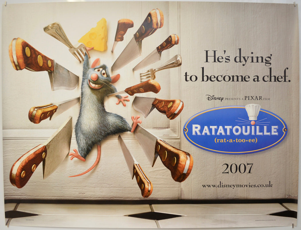 Ratatouille (Teaser / Advance Version) Original Quad Poster - Film Poster - Movie Poster