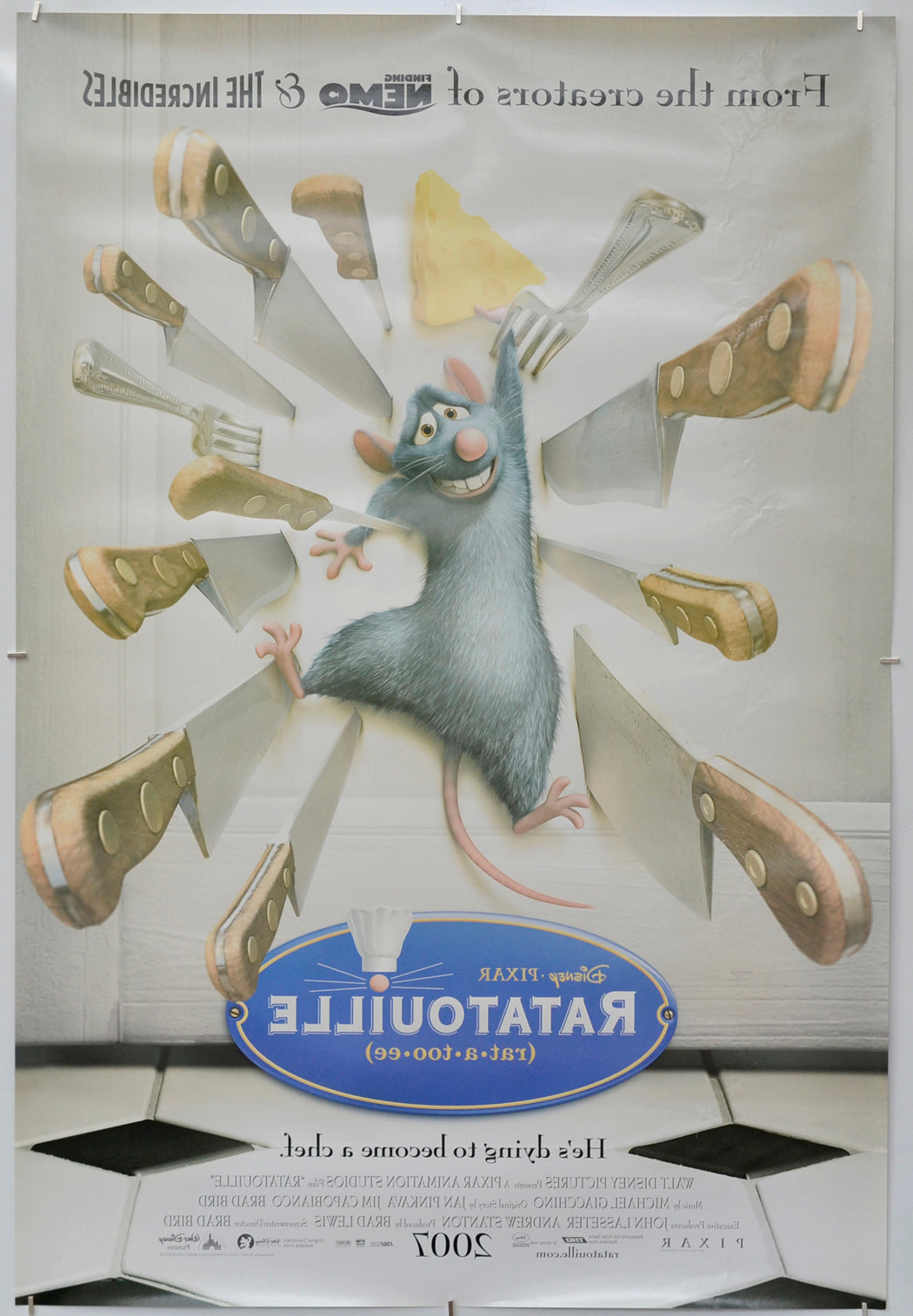 Ratatouille (Back) Cinema One Sheet Movie Poster