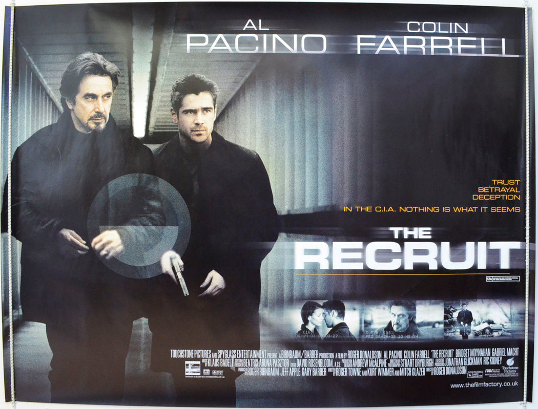 The Recruit Original British Quad Poster - Film Poster - Movie Poster