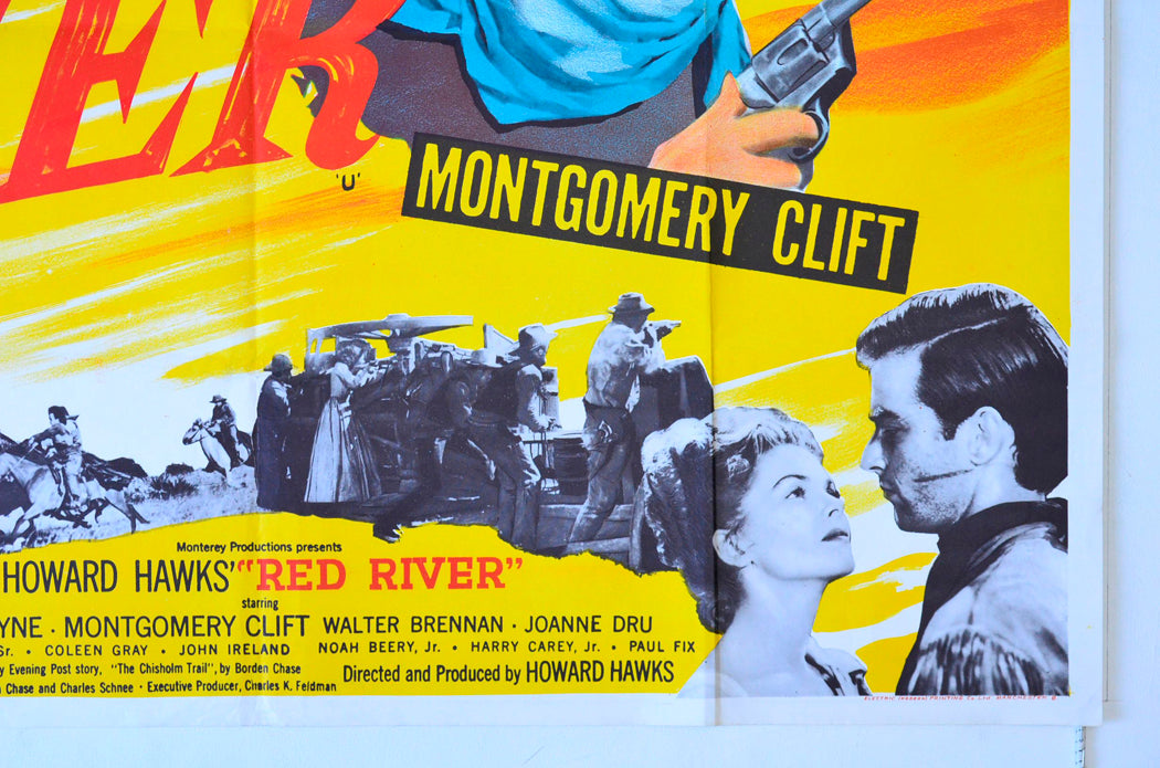 RED RIVER (Bottom Right) Cinema Quad Movie Poster
