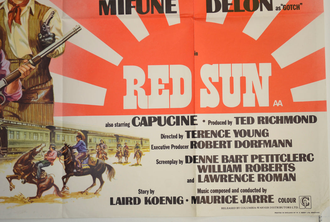 RED SUN (Bottom Right) Cinema Quad Movie Poster