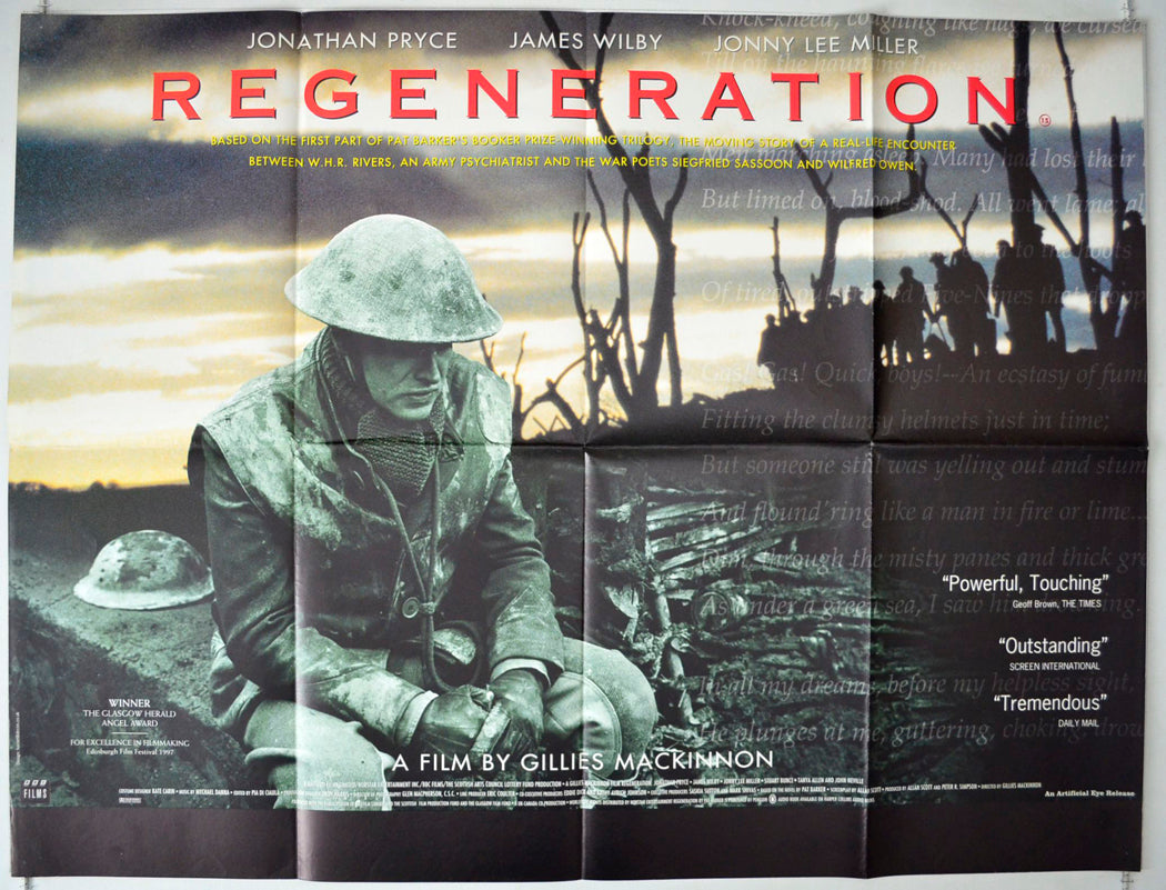 Regeneration (a.k.a. Behind The Lines) Original British Quad Poster - Movie Poster