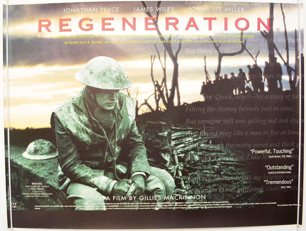 Regeneration Original British Quad Poster - Film Poster - Movie Poster