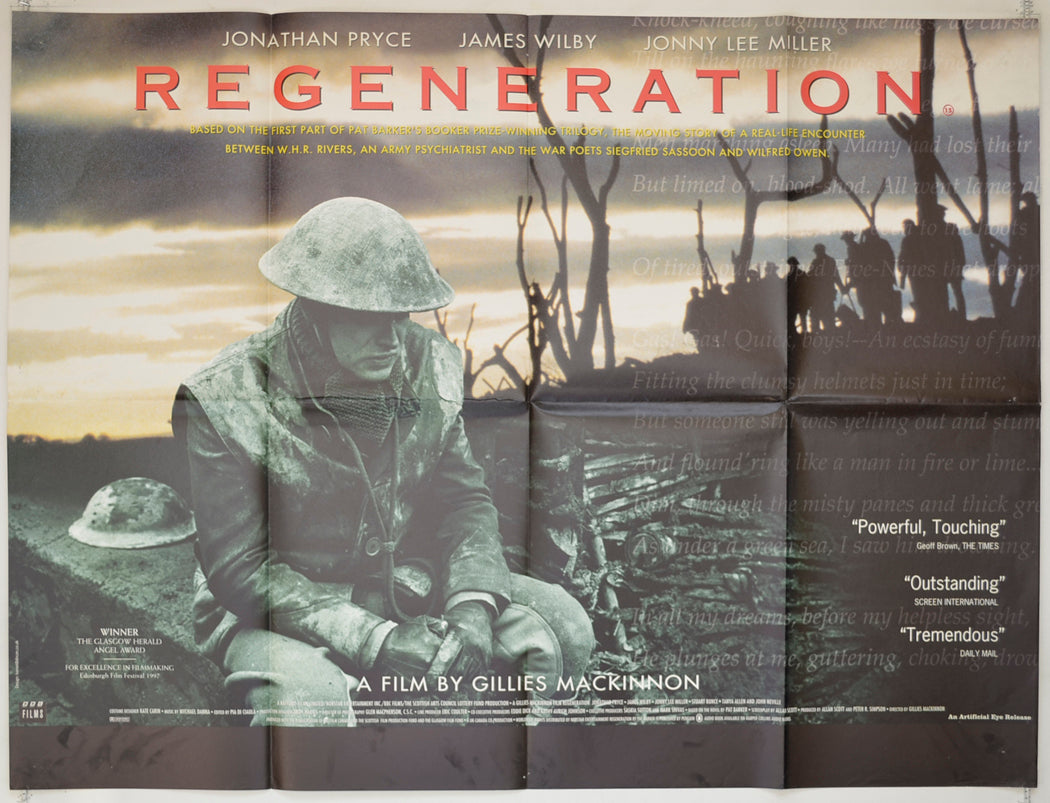 Regeneration (a.k.a. Behind The Lines) Original Quad Poster - Film Poster - Movie Poster
