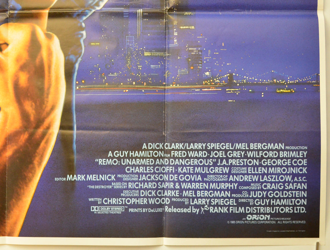 REMO - UNARMED AND DANGEROUS (Bottom Right) Cinema Quad Movie Poster