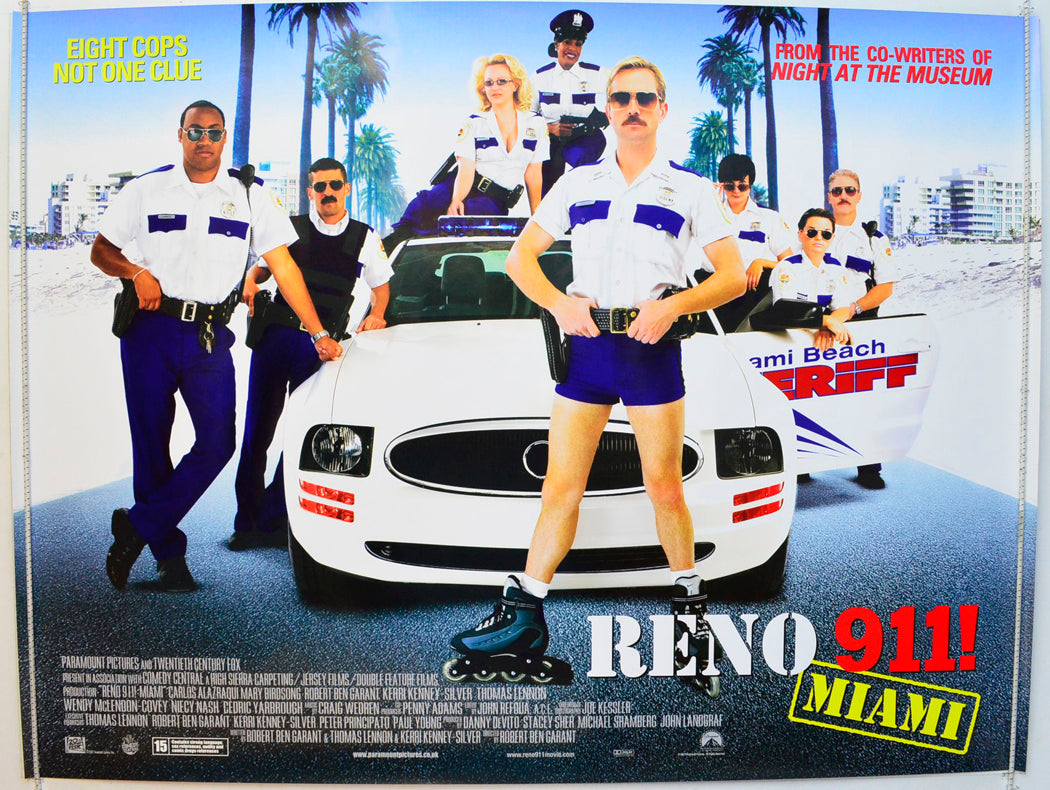 Reno 911 : Miami Original British Quad Poster - Film Poster - Movie Poster