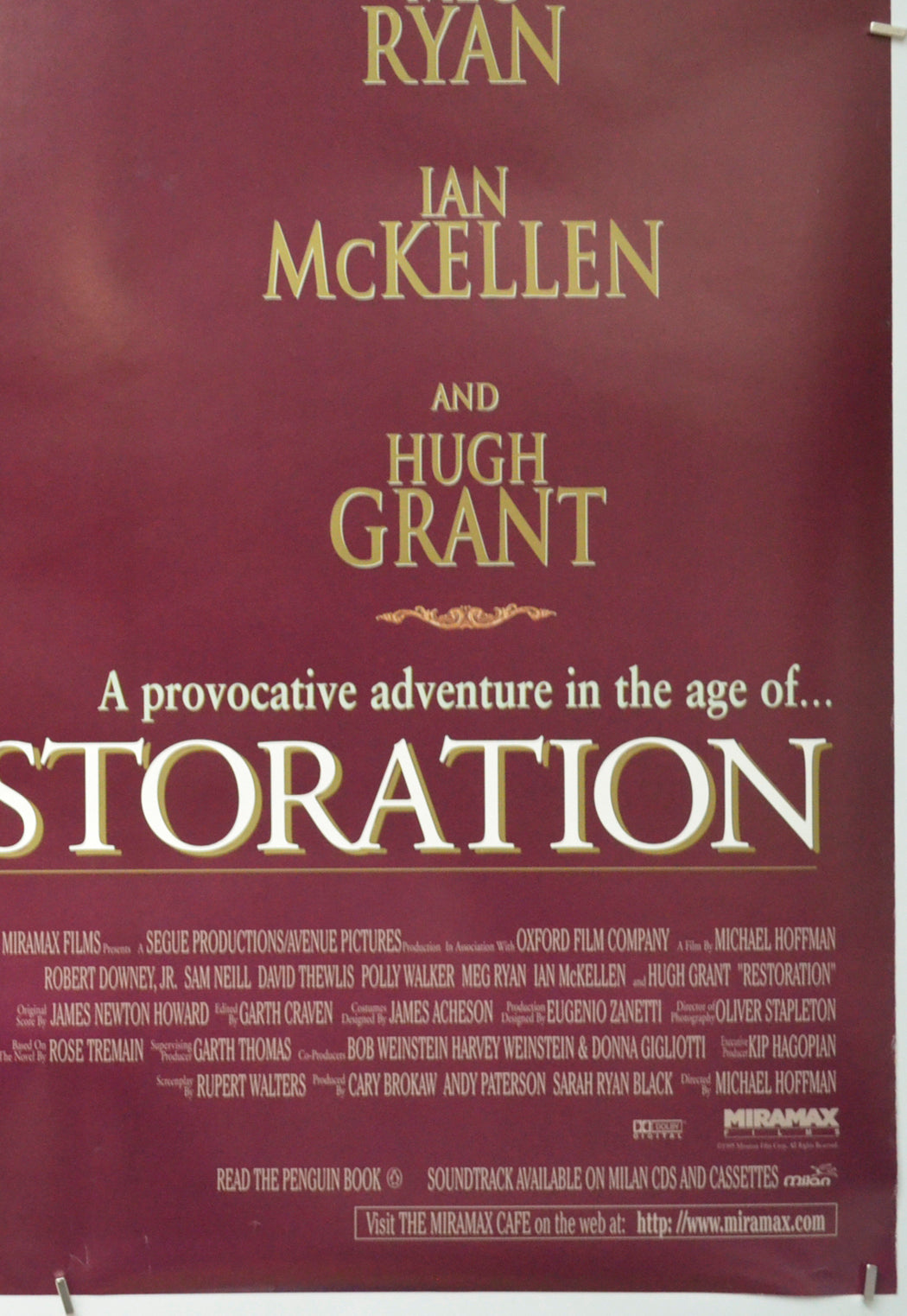 RESTORATION (Bottom Right) Cinema One Sheet Movie Poster