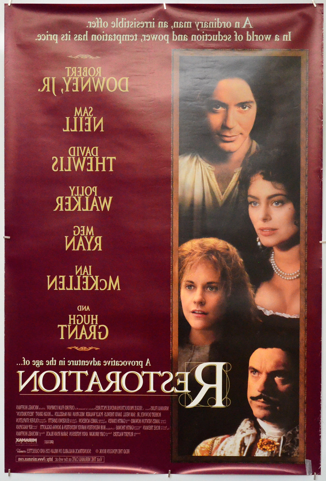 Restoration (Back) Cinema One Sheet Movie Poster