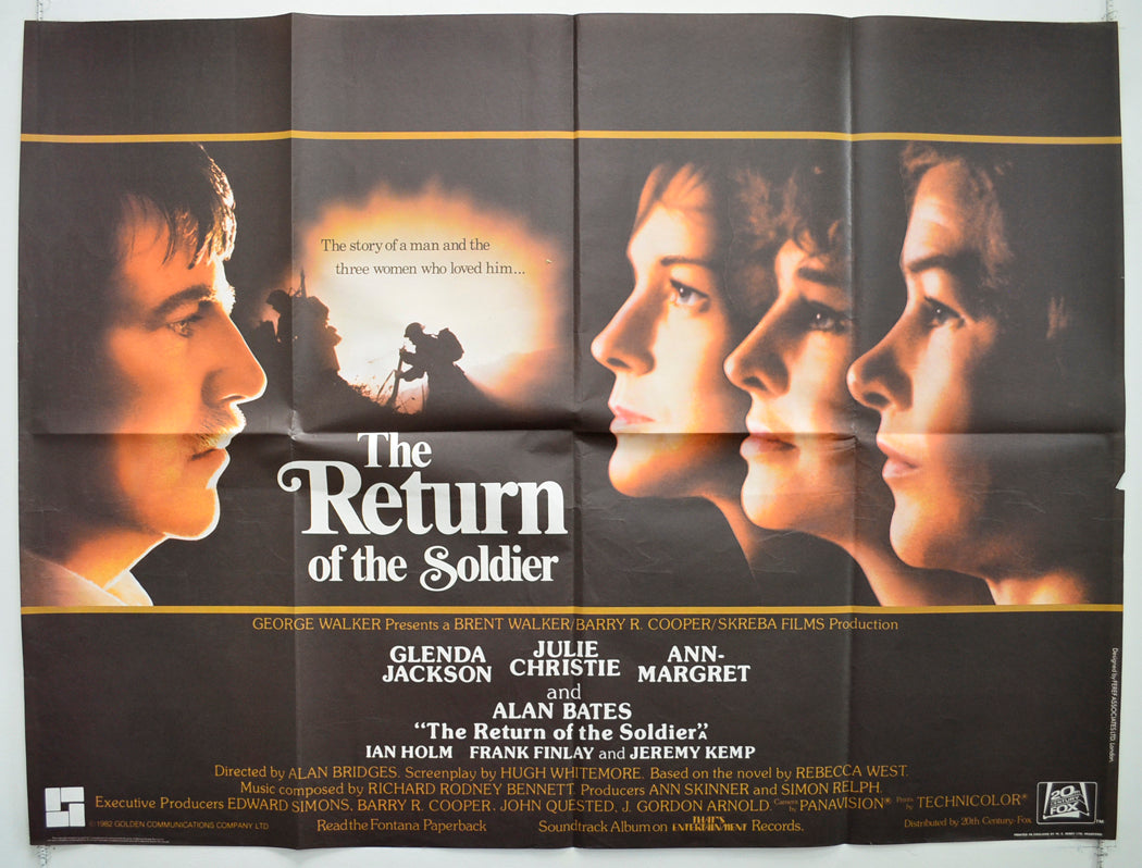 The Return Of The Soldier Original Quad Poster - Film Poster - Movie Poster
