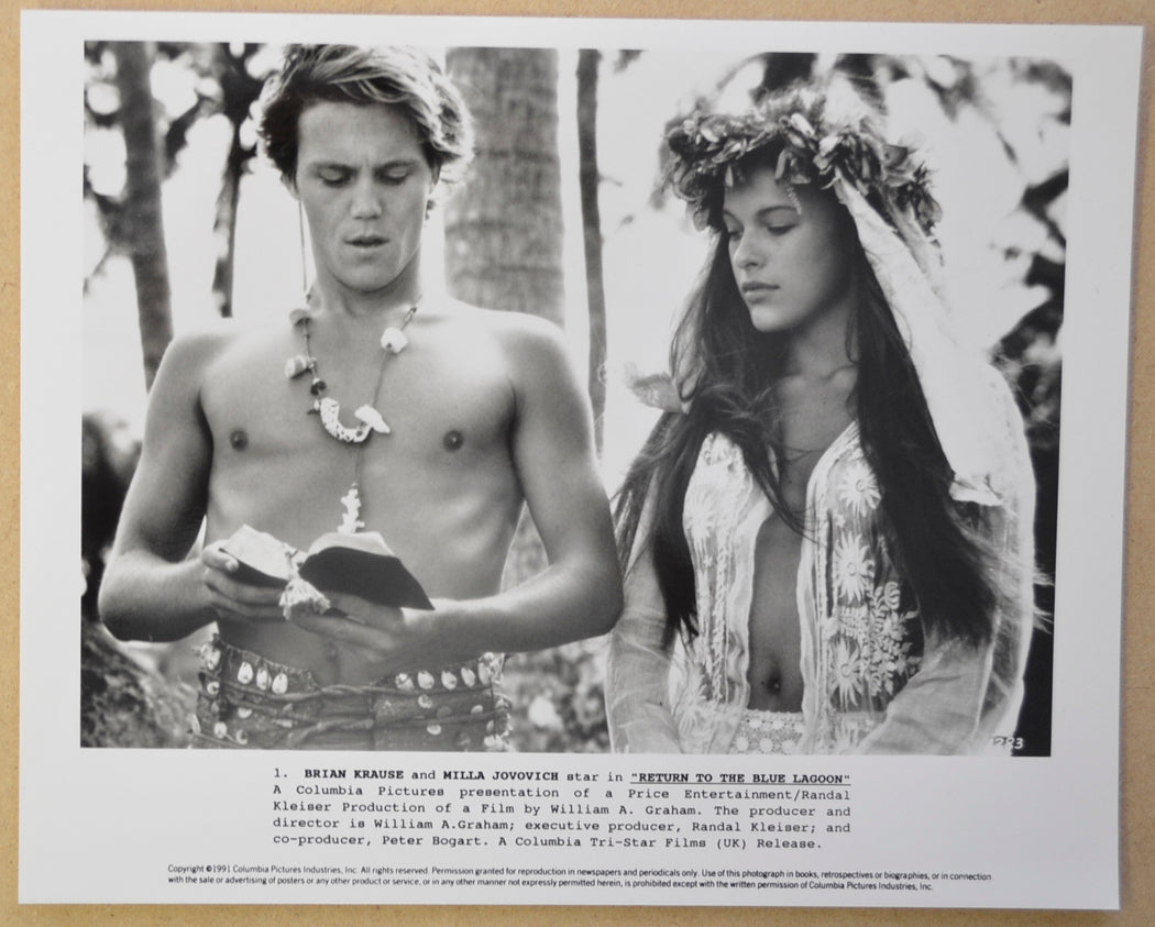 RETURN TO THE BLUE LAGOON (Still 4) Cinema Black and White Press Stills