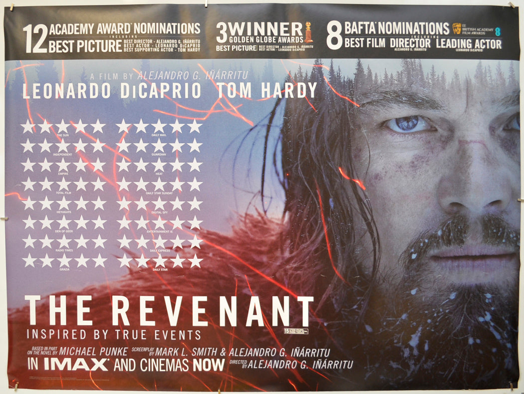 The Revenant (Awards Version) Original Quad Poster - Film Poster - Movie Poster