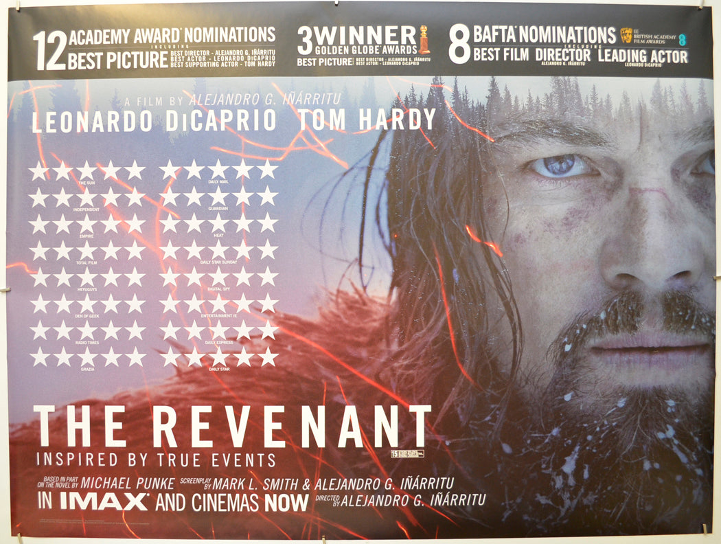 The Revenant (Awards Version) Original Quad Poster - Film Poster - Movie Poster