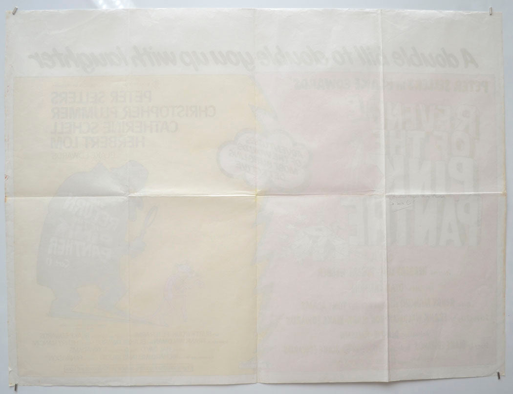 REVENGE OF THE PINK PANTHER / RETURN OF THE PINK PANTHER (Back) Cinema Quad Movie Poster