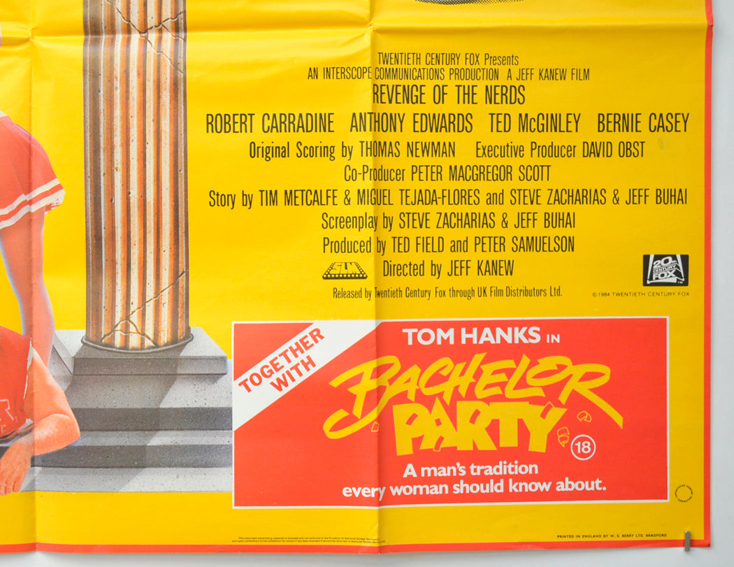 REVENGE OF THE NERDS (Bottom Right) Cinema Quad Movie Poster