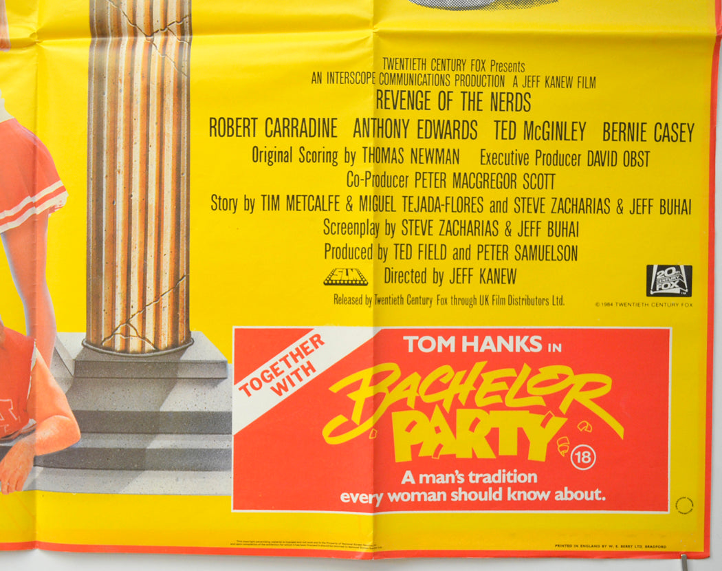 REVENGE OF THE NERDS (Bottom Right) Cinema Quad Movie Poster