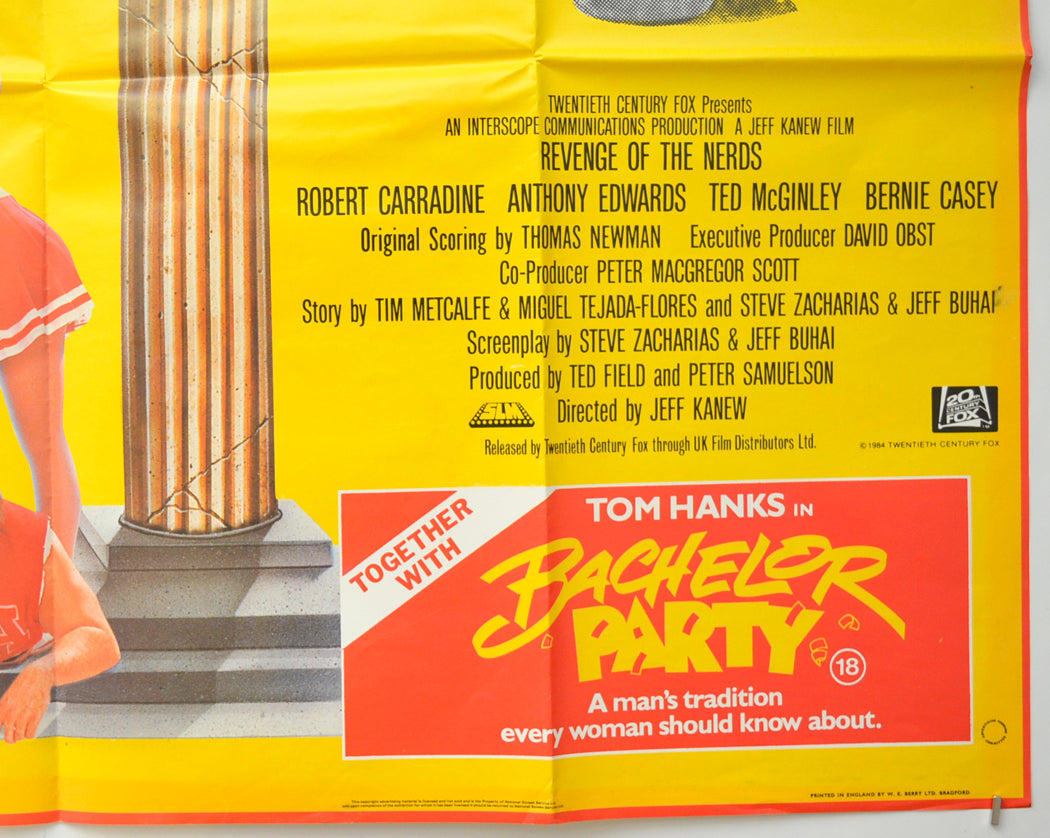 REVENGE OF THE NERDS (Bottom Right) Cinema Quad Movie Poster