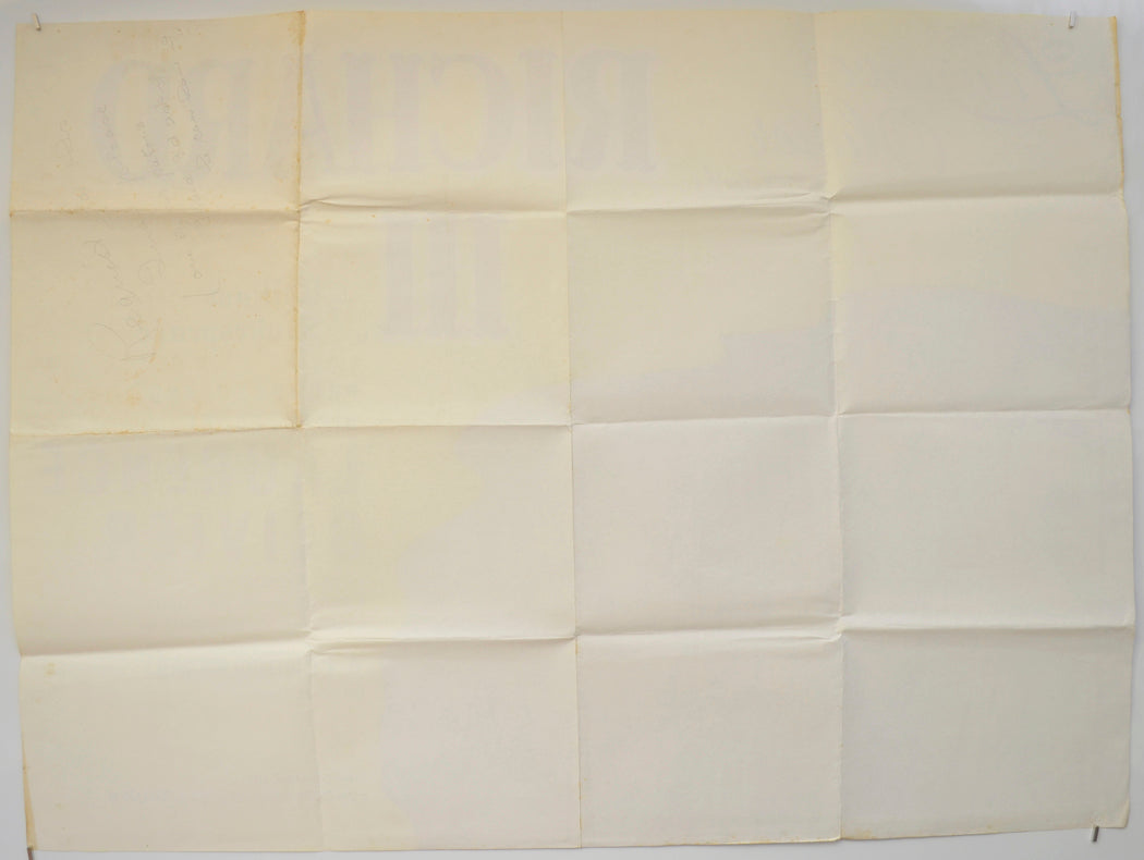 RICHARD III (Back) Cinema Quad Movie Poster