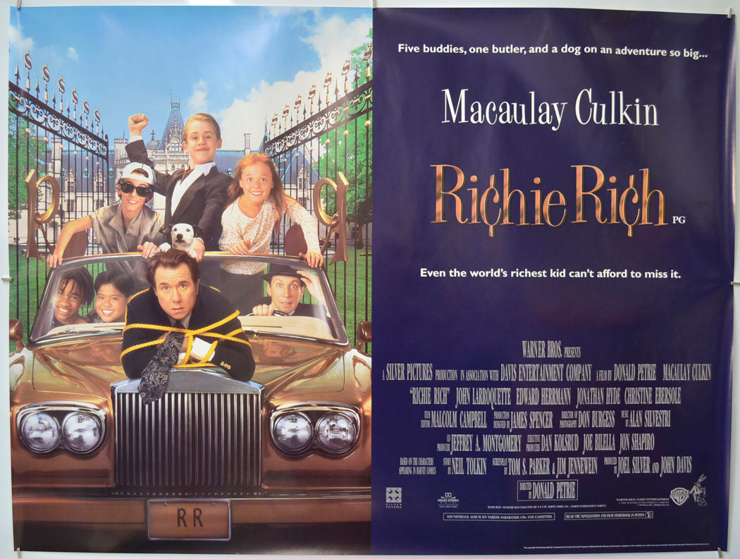 Richie Rich Original Quad Poster - Film Poster - Movie Poster