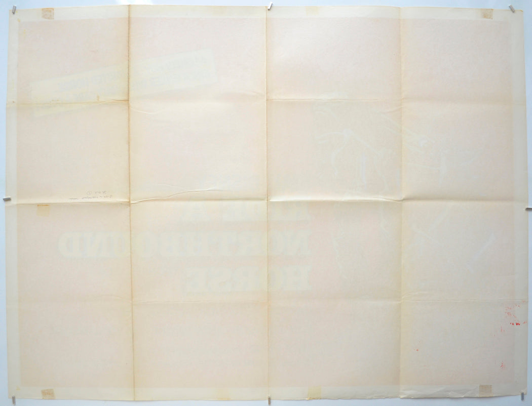 RIDE A NORTHBOUND HORSE (Back) Cinema Quad Movie Poster