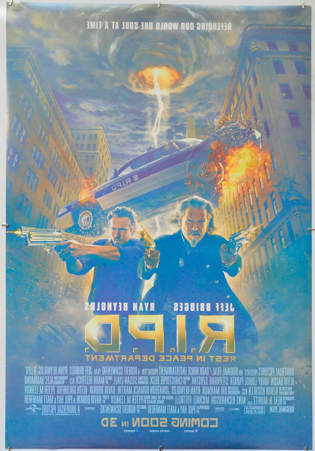 R.I.P.D. (Back) Cinema One Sheet Movie Poster