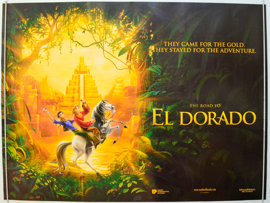 The Road To Eldorado (Teaser / Advance Version) Original British Quad Poster - Film Poster - Movie Poster