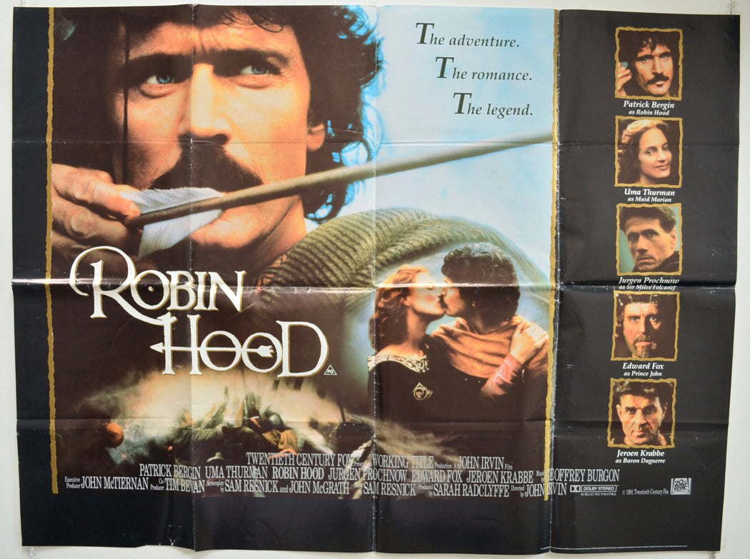 Robin Hood Original British Quad Poster - Film Poster - Movie Poster