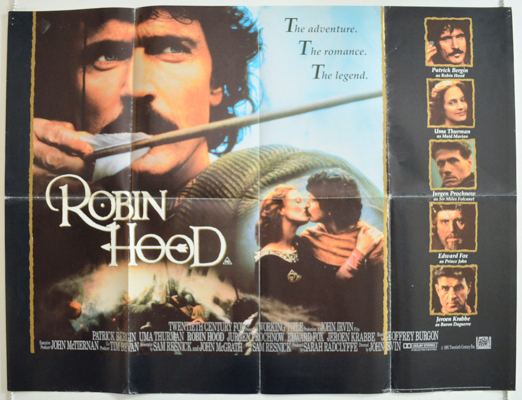 Robin Hood Original British Quad Poster - Film Poster - Movie Poster