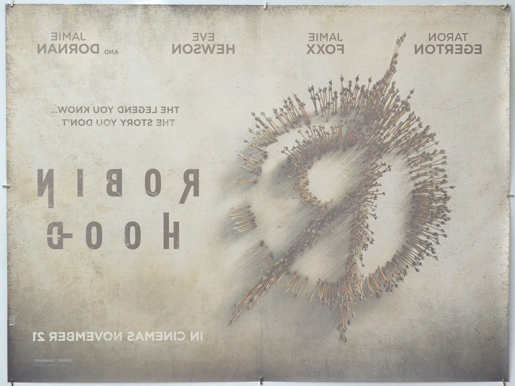 Robin Hood (Back) Cinema Quad Movie Poster