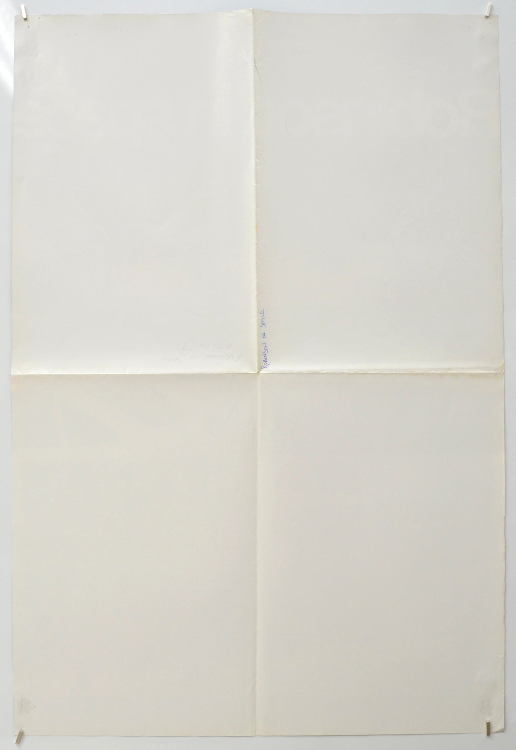 ROBINSON IN SPACE (Back) Cinema Double Crown Movie Poster